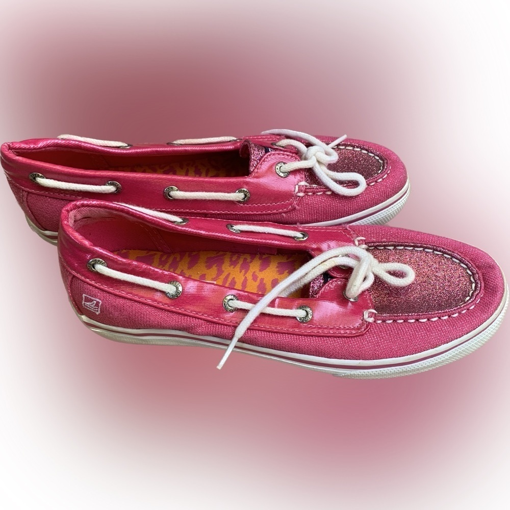 Sperry Girls Biscayne 1 Eye Pink Boat Shoes - Girl’s Size 3.5M YG48958A